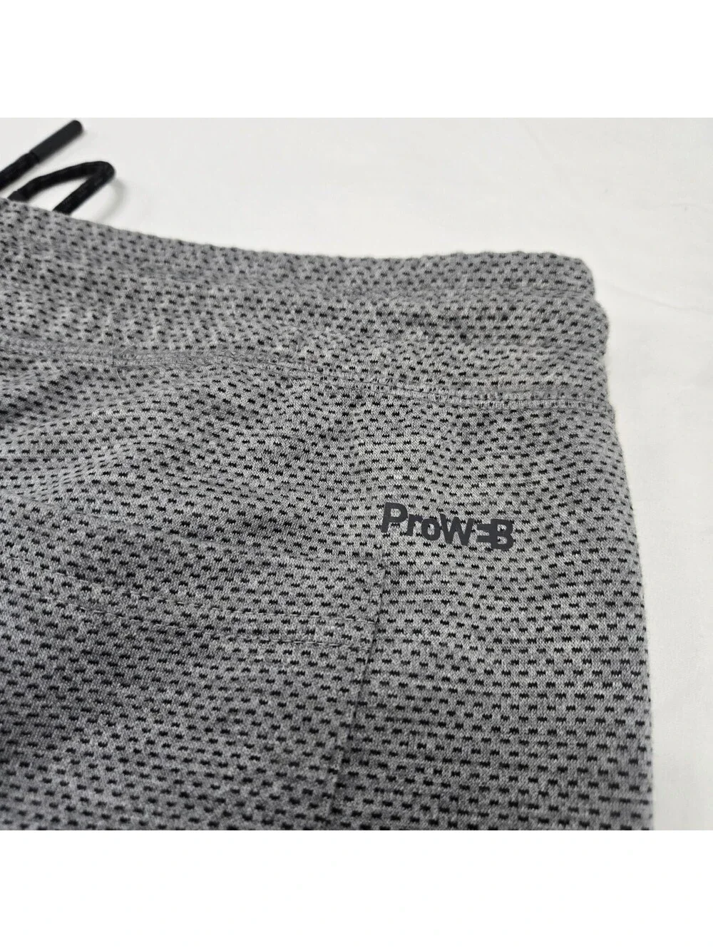 EUC Men's LARGE Spyder Active Pro Web Reflective Jogger Sweatpants Light Grey